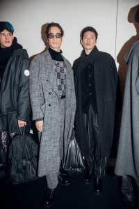 Backstage at Giorgio Armani Men's Fall 2025 Ready-to-Wear Collection at Milan Men's Fashion Week
