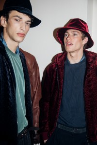 Backstage at Giorgio Armani Men's Fall 2025 Ready-to-Wear Collection at Milan Men's Fashion Week