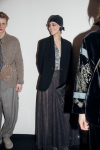 Backstage at Giorgio Armani Men's Fall 2025 Ready-to-Wear Collection at Milan Men's Fashion Week