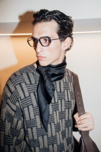 Backstage at Giorgio Armani Men's Fall 2025 Ready-to-Wear Collection at Milan Men's Fashion Week