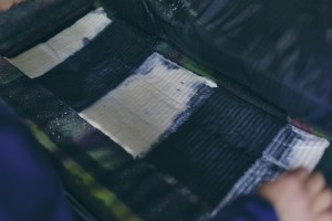 A preview of textiles and techniques used in the fall 2025 IM Men collection.